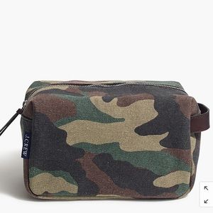 J. CREW MENS CAMO TOILETRY BAG